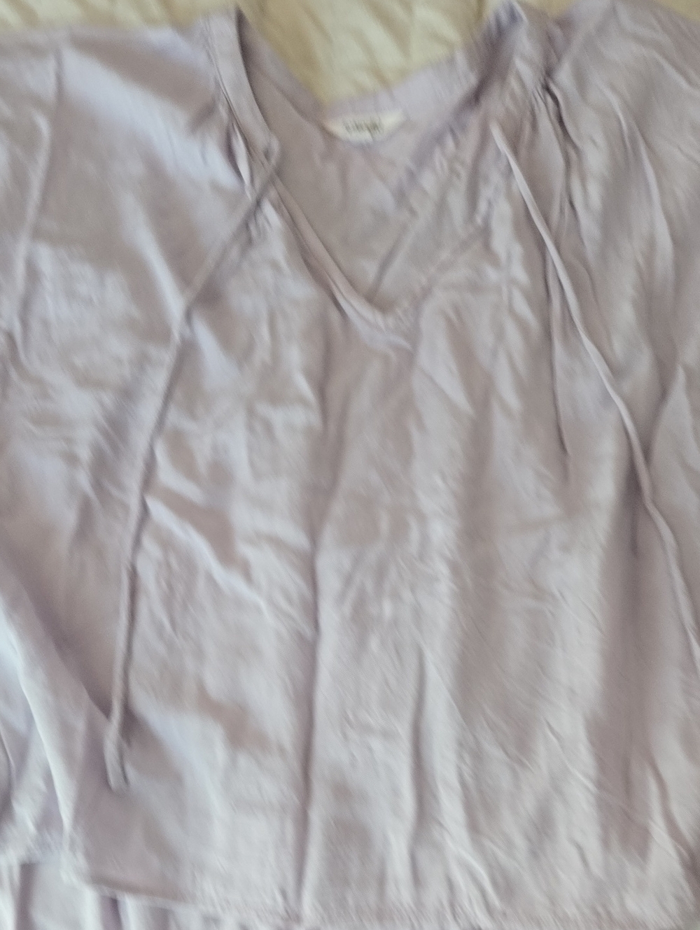 Splendid Lavender V-Neck P Flowy Top